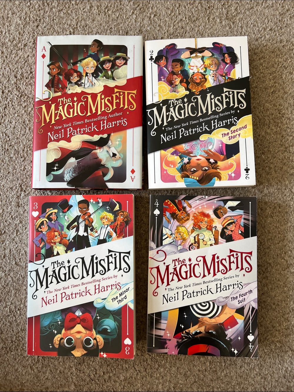 The Magic Misfits Kids Book Set by Neil Patrick Harris / Books 1-4 / Complete